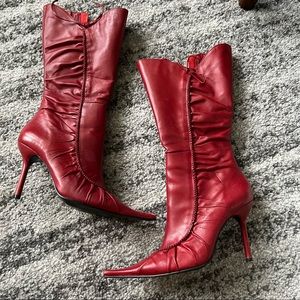 Vintage red boots
